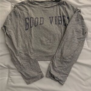 & Other Stories Gray Long Sleeve Tee